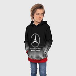 Толстовка-худи детская Mercedes-Benz, цвет: 3D-красный — фото 2