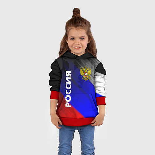 Детская толстовка РОССИЯ / 3D-Красный – фото 4