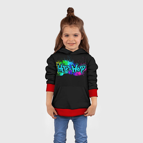 Детская толстовка Hip-Hop / 3D-Красный – фото 4