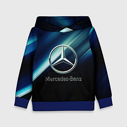 Толстовка-худи детская Mercedes, цвет: 3D-синий