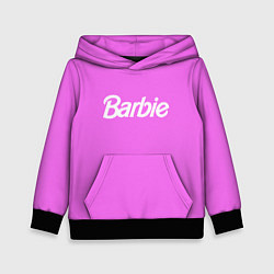 Толстовка-худи детская Barbie, цвет: 3D-черный