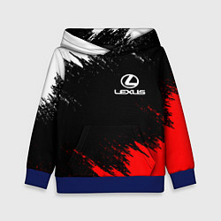 Толстовка-худи детская LEXUS, цвет: 3D-синий