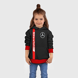 Толстовка-худи детская MERCEDES-BENZ AMG, цвет: 3D-красный — фото 2