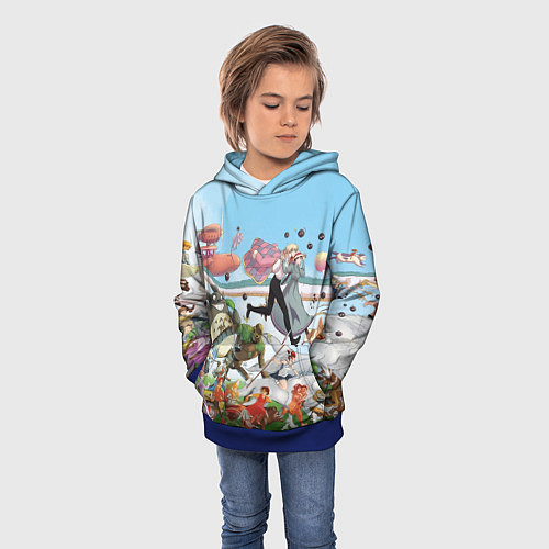 Детская толстовка Studio Ghibli / 3D-Синий – фото 3