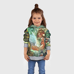 Толстовка-худи детская Гибли, цвет: 3D-меланж — фото 2