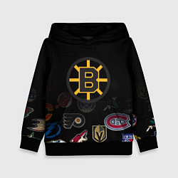 Толстовка-худи детская NHL Boston Bruins Z, цвет: 3D-черный