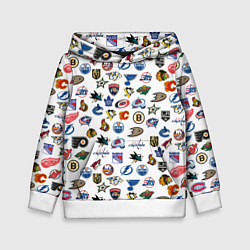 Толстовка-худи детская NHL PATTERN Z, цвет: 3D-белый