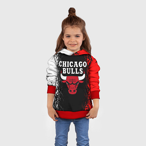 Детская толстовка CHICAGO BULLS / 3D-Красный – фото 4