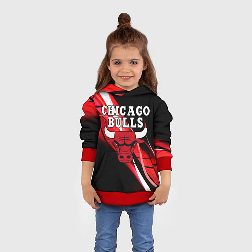 Детская толстовка CHICAGO BULLS / 3D-Красный – фото 4