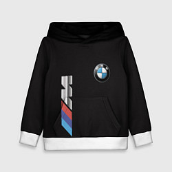Толстовка-худи детская BMW, цвет: 3D-белый
