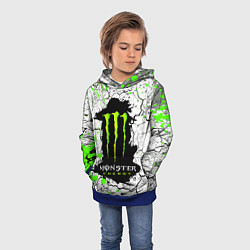 Толстовка-худи детская MONSTER ENERGY Z, цвет: 3D-синий — фото 2