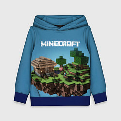Толстовка-худи детская Minecraft, цвет: 3D-синий