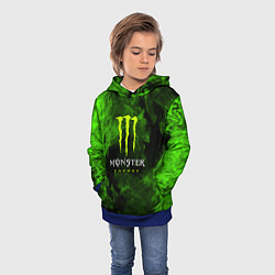 Толстовка-худи детская MONSTER ENERGY, цвет: 3D-синий — фото 2
