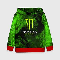 Толстовка-худи детская MONSTER ENERGY, цвет: 3D-красный