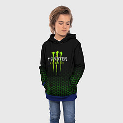 Толстовка-худи детская MONSTER ENERGY, цвет: 3D-синий — фото 2