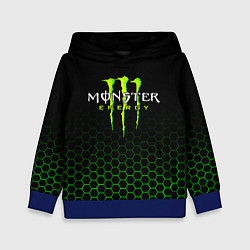 Толстовка-худи детская MONSTER ENERGY, цвет: 3D-синий