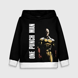 Толстовка-худи детская One Punch Man, цвет: 3D-белый