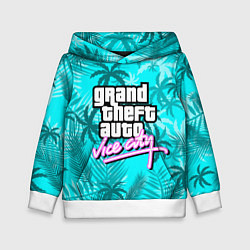 Толстовка-худи детская GTA VICE CITY, цвет: 3D-белый