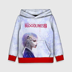 Толстовка-худи детская Bloodlines 2, цвет: 3D-красный