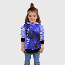 Толстовка-худи детская TOYOTA, цвет: 3D-черный — фото 2