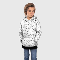 Толстовка-худи детская Точки, цвет: 3D-черный — фото 2