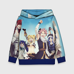 Толстовка-худи детская FAIRY TAIL ХВОСТ ФЕИ, цвет: 3D-синий