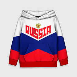 Толстовка-худи детская Russia, цвет: 3D-красный