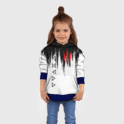 Толстовка-худи детская The Witcher, цвет: 3D-синий — фото 2