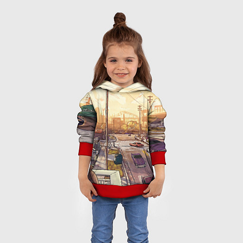 Детская толстовка GTA San Andreas / 3D-Красный – фото 4