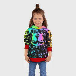 Толстовка-худи детская MARSHMELLO, цвет: 3D-красный — фото 2
