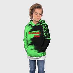 Толстовка-худи детская Kawasaki, цвет: 3D-белый — фото 2