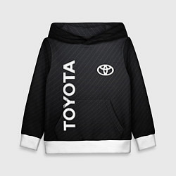 Толстовка-худи детская TOYOTA, цвет: 3D-белый