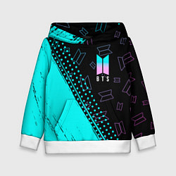 Толстовка-худи детская BTS БТС, цвет: 3D-белый