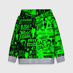 Толстовка-худи детская BILLIE EILISH БИЛЛИ АЙЛИШ, цвет: 3D-меланж