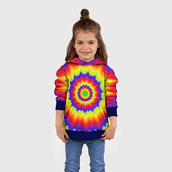 Толстовка-худи детская Tie-Dye, цвет: 3D-синий — фото 2