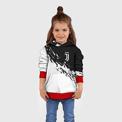 Толстовка-худи детская JUVENTUS, цвет: 3D-красный — фото 2