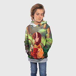 Толстовка-худи детская STUDY GIRL, цвет: 3D-меланж — фото 2