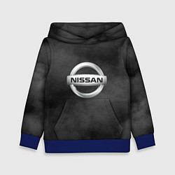 Толстовка-худи детская NISSAN, цвет: 3D-синий