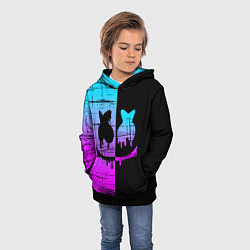 Толстовка-худи детская FORTNITE MARSHMELLO, цвет: 3D-черный — фото 2