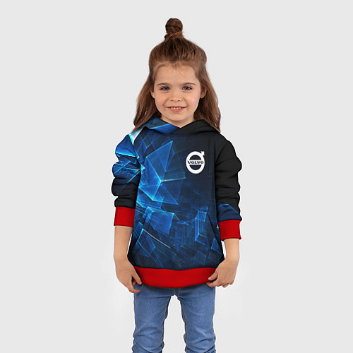 Детская толстовка VOLVO / 3D-Красный – фото 4