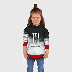 Толстовка-худи детская MONSTER ENERGY BLACK, цвет: 3D-красный — фото 2