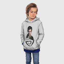 Толстовка-худи детская Настоящий детектив, цвет: 3D-синий — фото 2