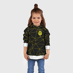 Толстовка-худи детская BORUSSIA, цвет: 3D-белый — фото 2