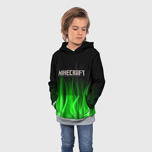 Детская толстовка MINECRAFT / 3D-Меланж – фото 3