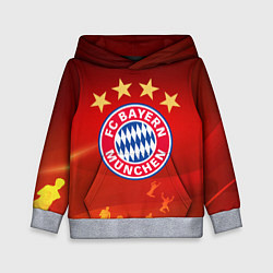 Толстовка-худи детская BAYERN MUNCHEN, цвет: 3D-меланж