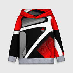 Толстовка-худи детская Mitsubishi ФОРМА, цвет: 3D-меланж