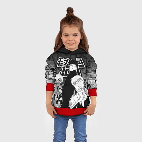 Детская толстовка МОБ ПСИХО 100 / 3D-Красный – фото 4