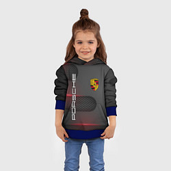Толстовка-худи детская PORSCHE, цвет: 3D-синий — фото 2
