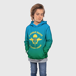 Толстовка-худи детская ВДВ, цвет: 3D-меланж — фото 2