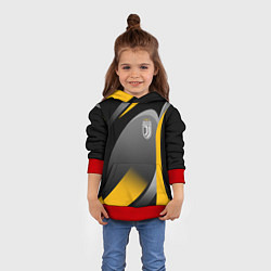 Толстовка-худи детская Juventus Uniform, цвет: 3D-красный — фото 2